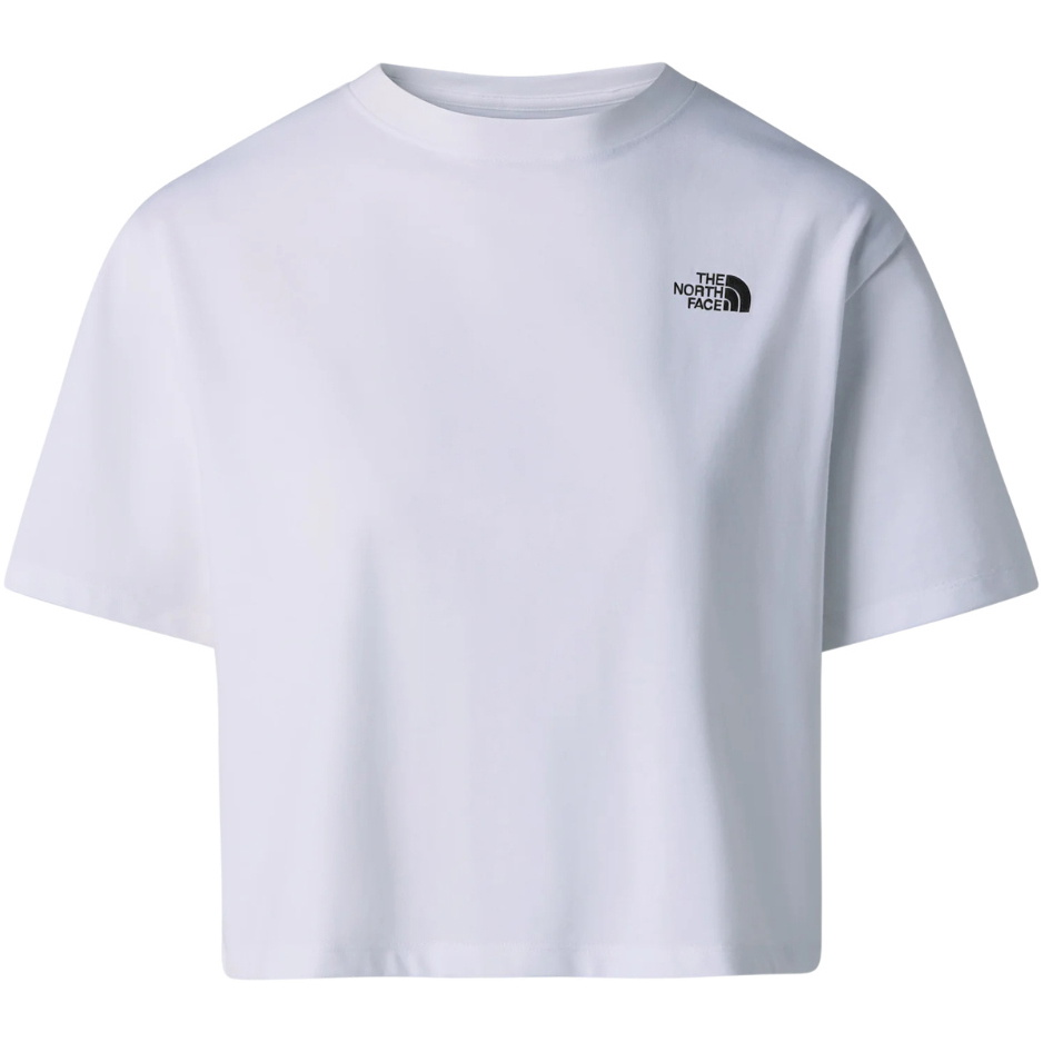 2026 The North Face Womens Evo Crop T-Shirt NF0A8FDH - White